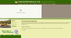 Desktop Screenshot of fostermaterials.com