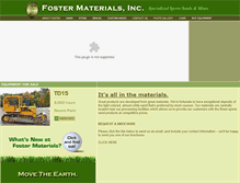 Tablet Screenshot of fostermaterials.com
